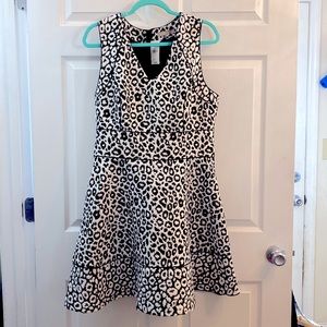 Banana Republic snow leopard cocktail dress size 16